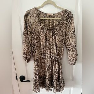 Rebecca Taylor Animal Print Dress